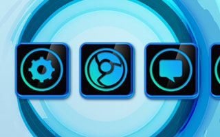 Cyan Metro Icons